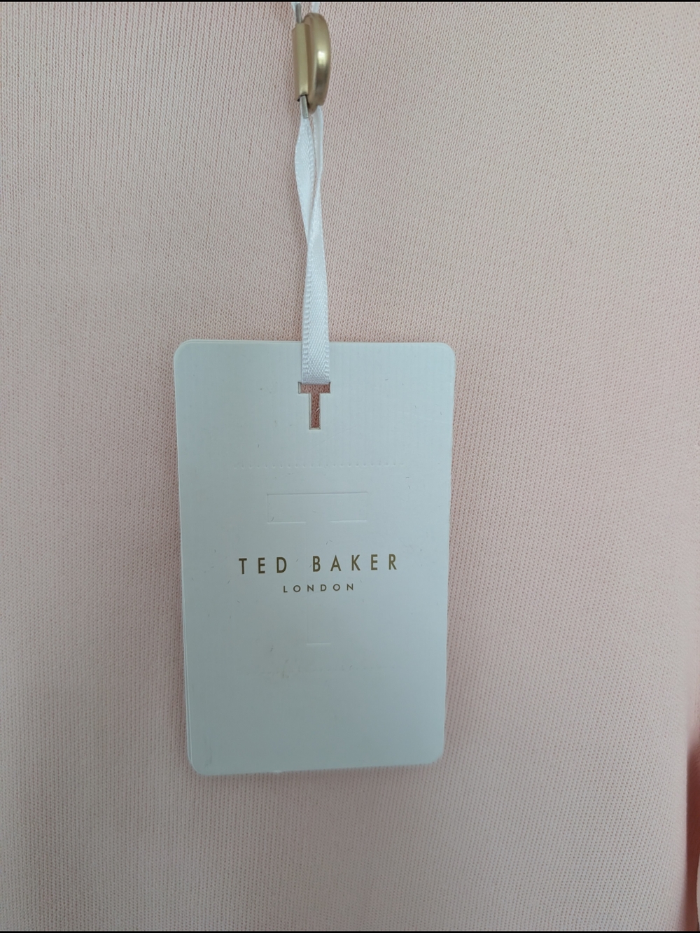 Ted Baker Zadi Knitted Frill Full Skirt Dress Size 2/US 6 Khaki Pink Green NWT - Picture 8 of 15